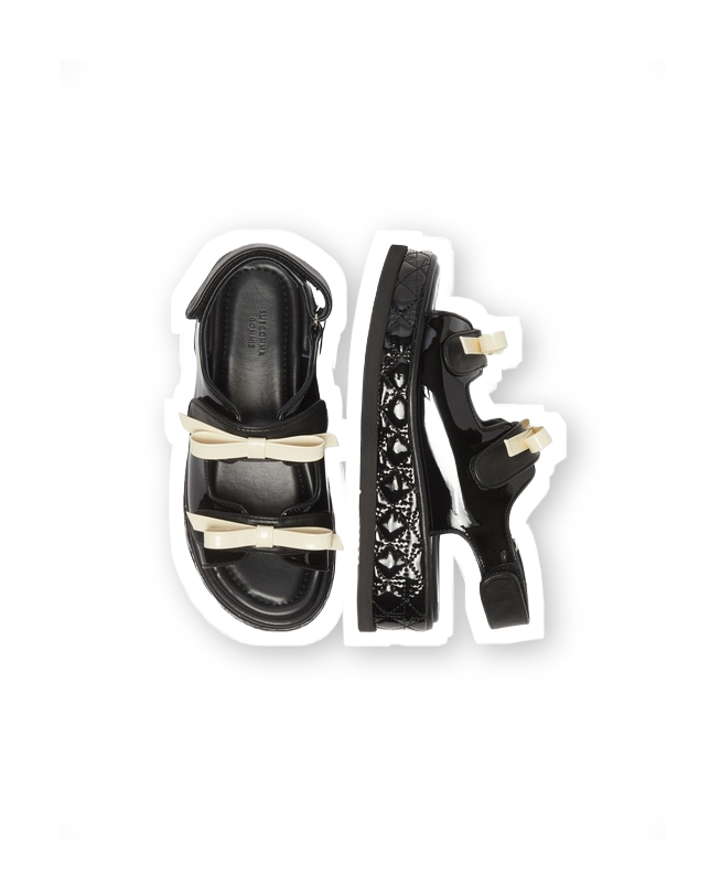 [슈콤마보니] 프란지아 폴리곤 샌들 (블랙)